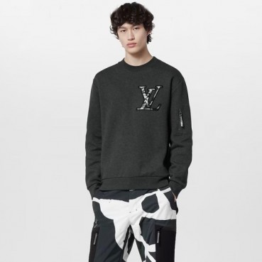 루이비통 남성 그레이 맨투맨 - Louis vuitton Mens Gray Tshirts 