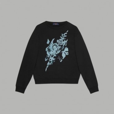 루이비통 남성 블랙 맨투맨 - Louis vuitton Mens Black Tshirts 