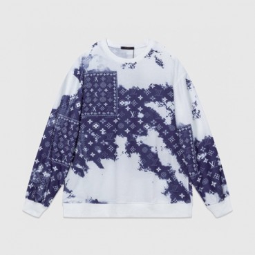 루이비통 남성 블루 맨투맨 - Louis vuitton Mens BLue Tshirts 