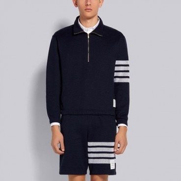 톰브라운 남성 네이비 폴로 맨투맨 - Thom Browne Mens Navy Tshirts 