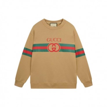 구찌 남성 베이직 카멜 맨투맨 - Gucci Mens Camel Tshirts 