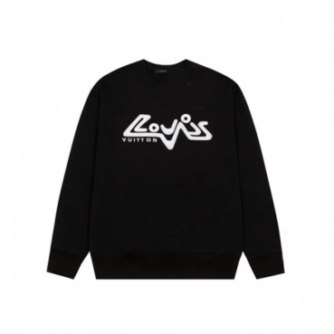 루이비통 남성 블랙 맨투맨 - Louis vuitton Mens Blkack Tshirts 