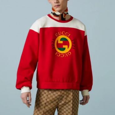 구찌 남성 베이직 레드 맨투맨 - Gucci Mens Red Tshirts 