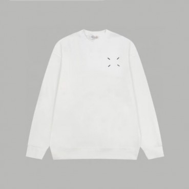 메종 마르지엘라 남성 화이트 맨투맨 - Maison Margiela Mens White Tshirts 