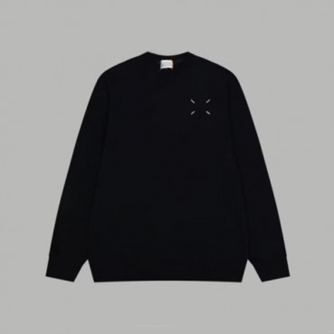 메종 마르지엘라 남성 블랙 맨투맨 - Maison Margiela Mens Black Tshirts 