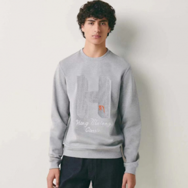 에르메스 남성 모던 그레이 맨투맨 - Hermes Mens Gray  Tshirts 