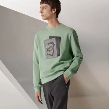 에르메스 남성 모던 그린  맨투맨 - Hermes Mens Green  Tshirts 