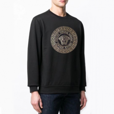 베르사체 남성 블랙 크루넥 맨투맨- Versace Mens Black Tshirts 