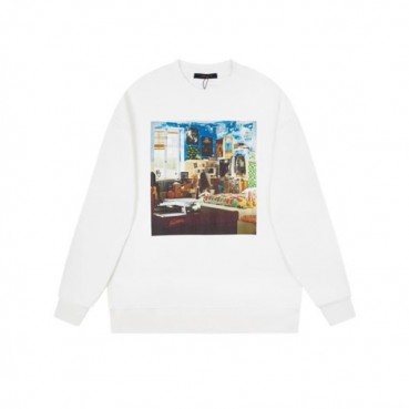 루이비통 남성 화이트 맨투맨 - Louis vuitton Mens White Tshirts 