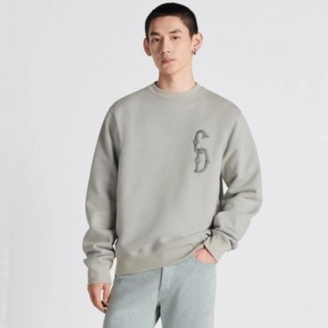 디올 남성 클래식 그레이 긴팔티 - Dior Mens Gray Tshirts 