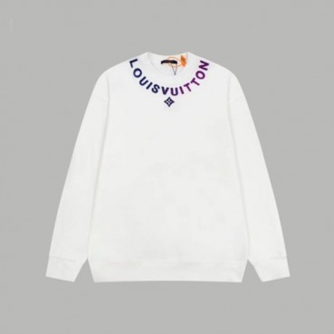 루이비통 남성 화이트 맨투맨 - Louis vuitton Mens White Tshirts 