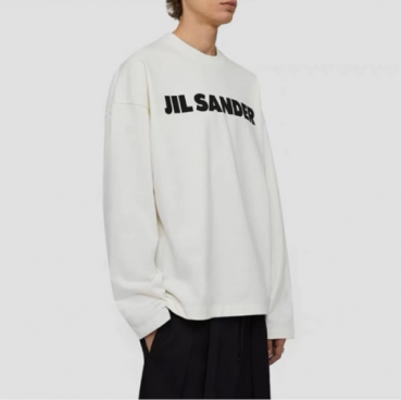 질샌더 남성 베이직 화이트 맨투맨 - Jil Sander Mens White Tshirts 