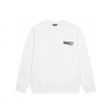 발렌시아가 남성 화이트 맨투맨 - Balenciaga Mens White Tshirts 