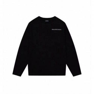 발렌시아가 남성 블랙 맨투맨 - Balenciaga Mens Black Tshirts 
