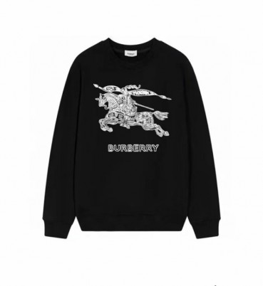 버버리 남성 크루넥 블랙 맨투맨 - Burberry Mens Black Tshirts 