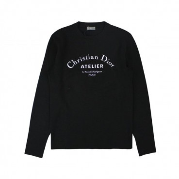 디올 남성 클래식 블랙 긴팔티 - Dior Mens Black Tshirts 