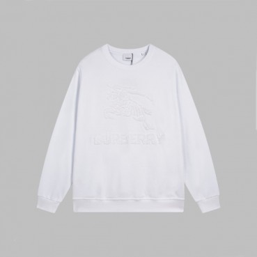 버버리 남성 크루넥 화이트 맨투맨 - Burberry Mens White Tshirts 