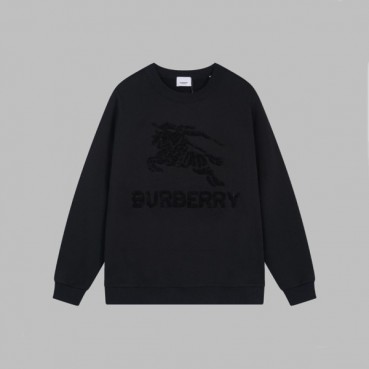 버버리 남성 크루넥 블랙 맨투맨 - Burberry Mens Black Tshirts 