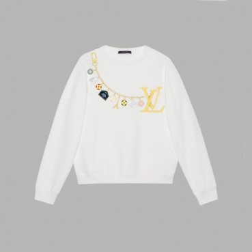 루이비통 남/녀 화이트 맨투맨 - Louis vuitton Unisex White Tshirts 