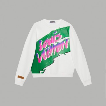 루이비통 남/녀 화이트 맨투맨 - Louis vuitton Unisex White Tshirts 