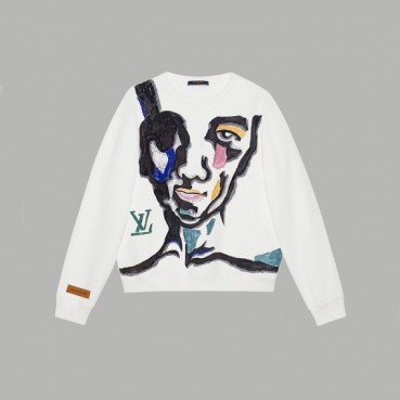 루이비통 남/녀 화이트 맨투맨 - Louis vuitton Unisex White Tshirts 