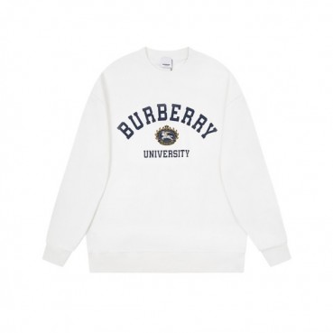 버버리 남성 크루넥 화이트 맨투맨 - Burberry Mens White Tshirts 