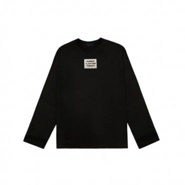 루이비통 남성 모던 블랙 맨투맨 - Louis vuitton Mens Black Tshirts 