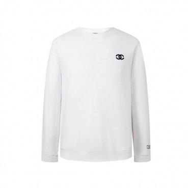 샤넬 남/녀 캐쥬얼 화이트 맨투맨 - Chanel Unisex White Tshirts 