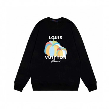 루이비통 남성 모던 블랙 맨투맨 - Louis vuitton Mens Black Tshirts 