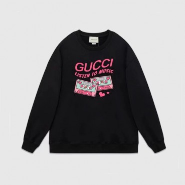 구찌 남성 베이직 블랙 맨투맨 - Gucci Mens Black Tshirts 