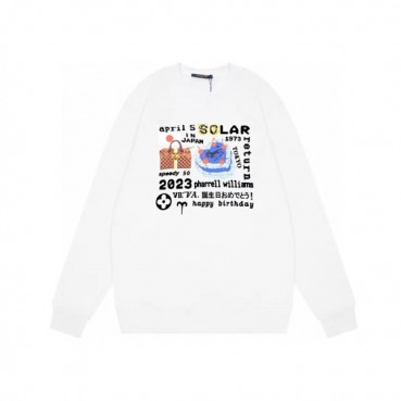 루이비통 남성 모던 화이트 맨투맨 - Louis vuitton Mens White Tshirts 