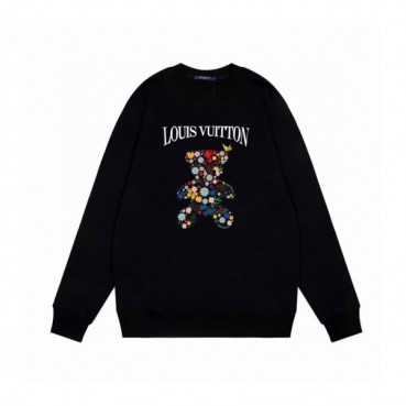 루이비통 남성 모던 블랙 맨투맨 - Louis vuitton Mens Black Tshirts 