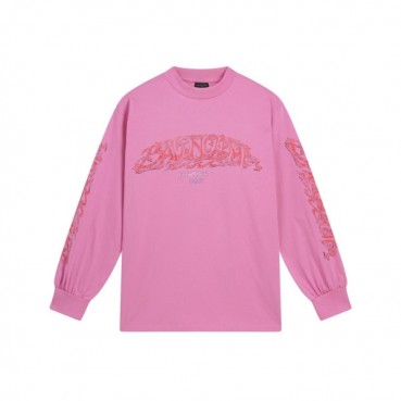 발렌시아가 남/녀 핑크 맨투맨 - Balenciaga Unisex Pink Tshirts 