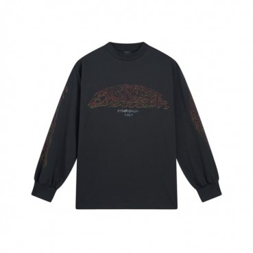 발렌시아가 남/녀 블랙 맨투맨 - Balenciaga Unisex Black Tshirts 