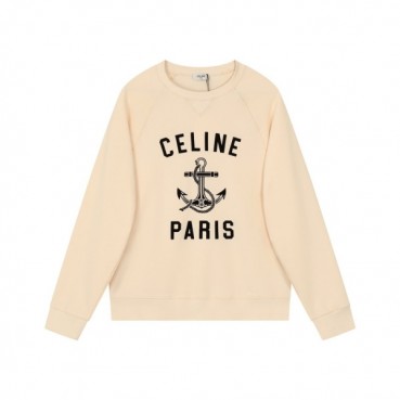 셀린느 남성 모던 아이보리 맨투맨 - Celine Mens Ivory Tshirts 