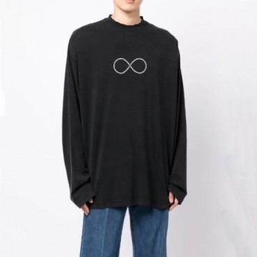 베트멍 남성 블랙 긴팔티 - Veiments Mens Black Tshirts 