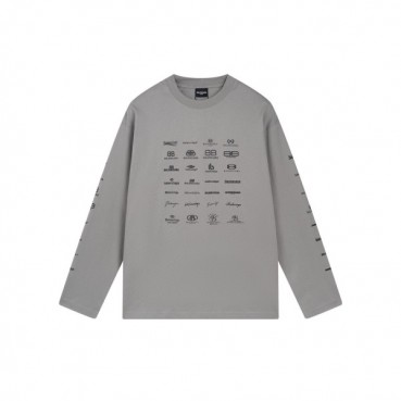 발렌시아가 남/녀 그레이 맨투맨 - Balenciaga Unisex Gray Tshirts 