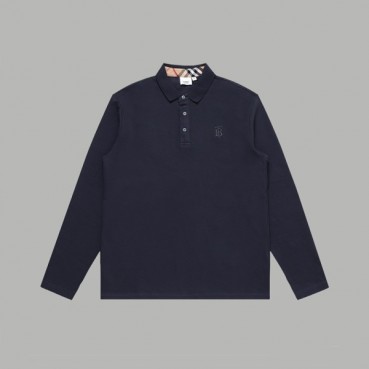 버버리 남성 폴로 네이비 맨투맨 - Burberry Mens Navy Tshirts 