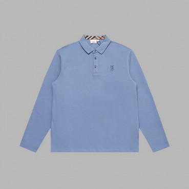 버버리 남성 폴로 블루 맨투맨 - Burberry Mens Blue Tshirts 