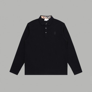 버버리 남성 폴로 블랙 맨투맨 - Burberry Mens Black Tshirts 