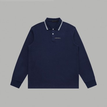 프라다 남성 폴로 네이비 맨투맨 - Prada Mens Navy Tshirts 