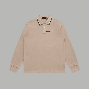 프라다 남성 폴로 베이지 맨투맨 - Prada Mens Beige Tshirts 