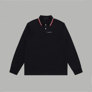 프라다 남성 폴로 블랙 맨투맨 - Prada Mens Black Tshirts 