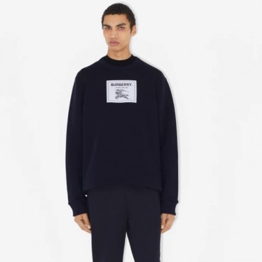 버버리 남성 블랙 맨투맨 - Burberry Mens Black Tshirts 