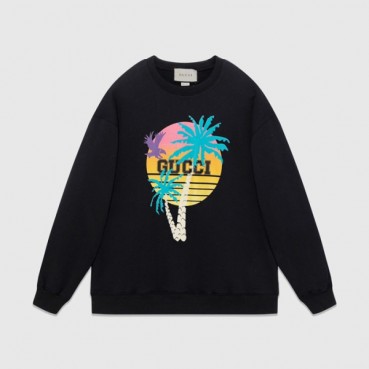 구찌 남성 베이직 블랙 맨투맨 - Gucci Mens Black Tshirts 