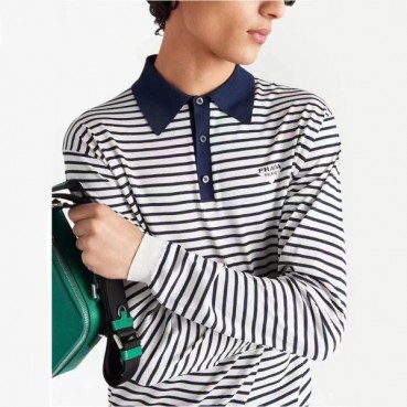 프라다 남성 네이비 폴로 맨투맨 - Prada Mens Navy Tshirts 
