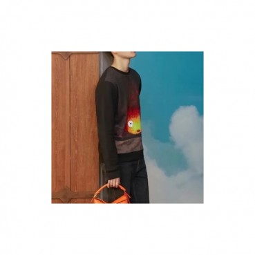 로에베 남성 블랙 맨투맨 - Loewe Mens Black Tshirts 
