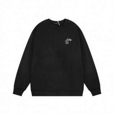 루이비통 남성 모던 블랙 맨투맨 - Louis vuitton Mens Black Tshirts 