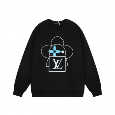 루이비통 남성 모던 블랙 맨투맨 - Louis vuitton Mens Black Tshirts 