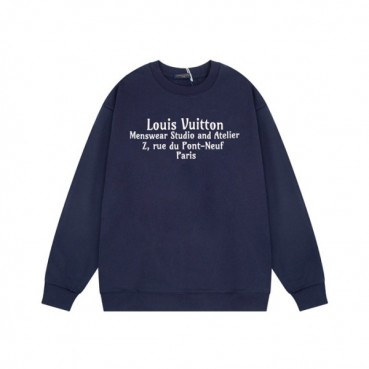 루이비통 남성 모던 네이비 맨투맨 - Louis vuitton Mens Navy Tshirts 